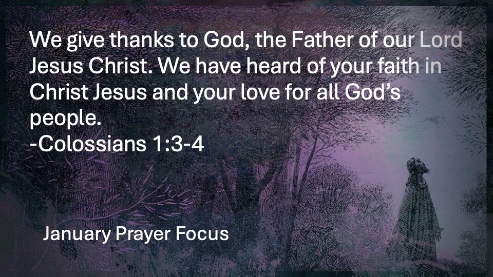 january prayer focus