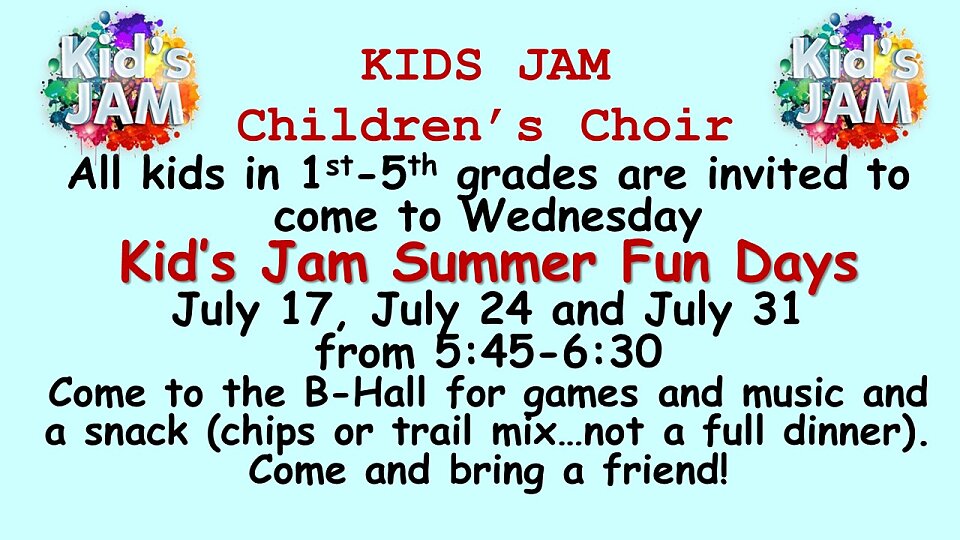 kid s jam summer fun days july 2024