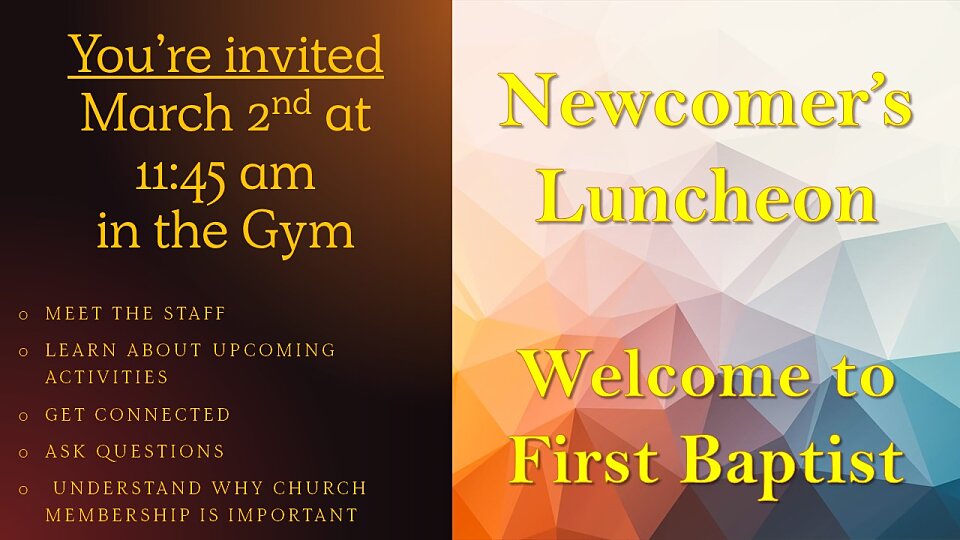 new member lunch march 2025