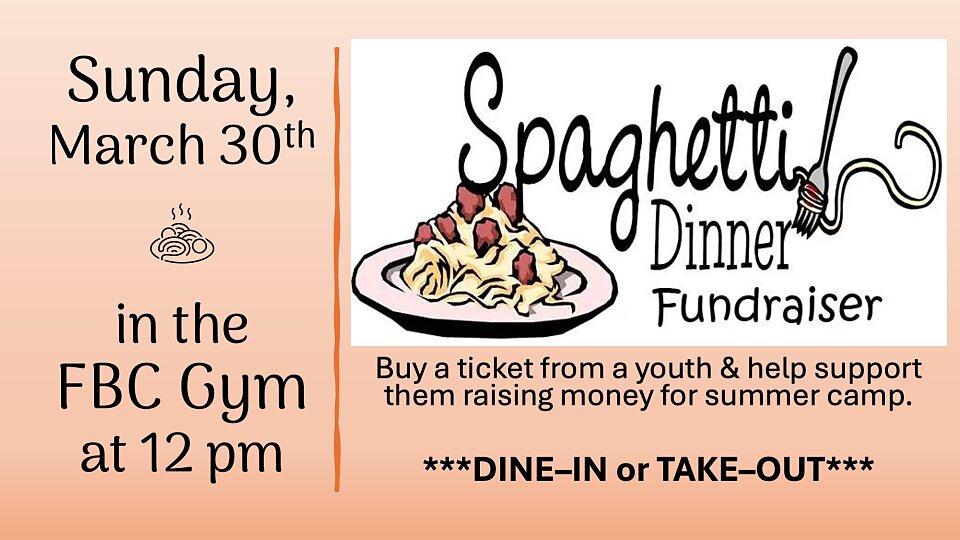 spaghetti fundraiser