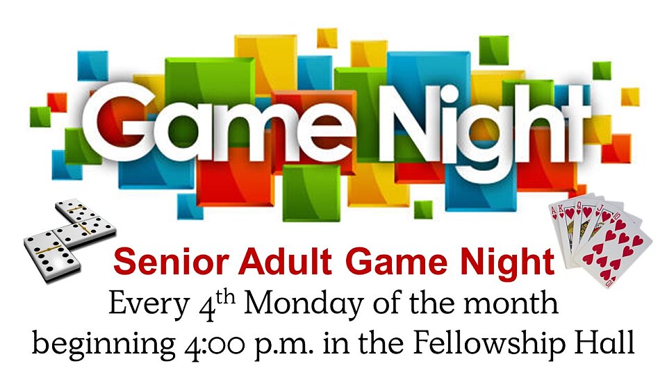 sr adult game night jan 2025